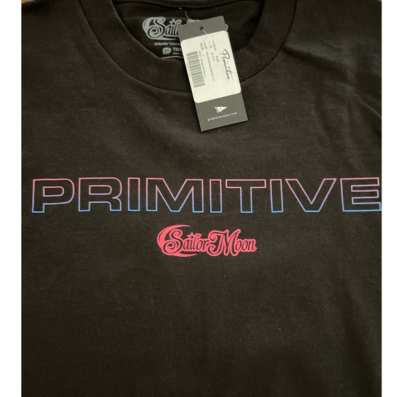 Sailor Moon Anime T-Shirt Black New Primitive  Women's Large / Men's Medium - Picture 3 of 6